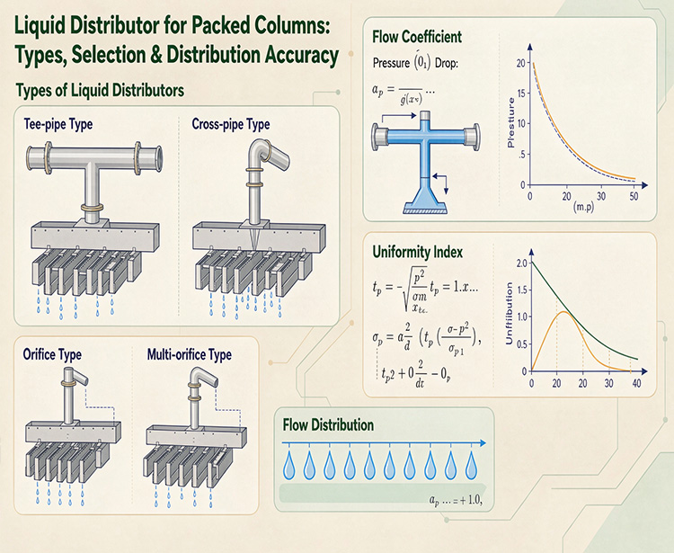 Liquid Distributor for Packed Columns: Types, Selection & Distribution Accuracy